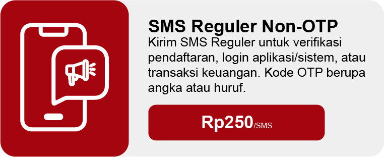 SMS Reguler K1NG Harga NON-OTP