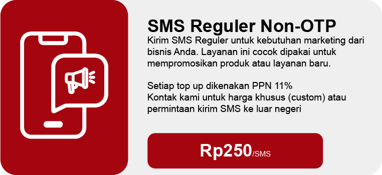SMS Reguler K1NG NON-OTP