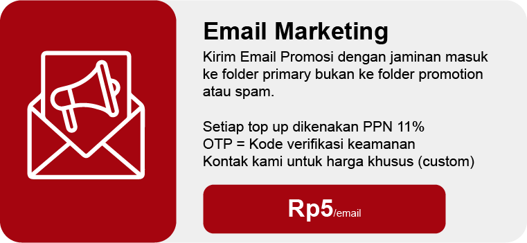 Tarif Email Marketing K1NG - 1